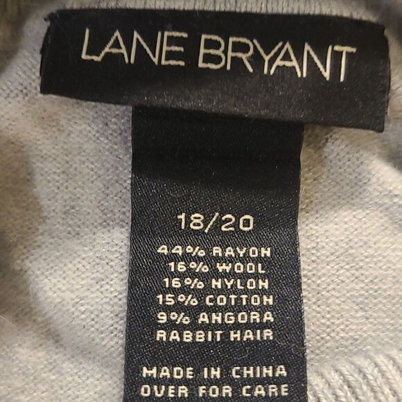 LANE BRYANT Ladie's/Women's Size 18/20 Grey Long Sleeved Turtleneck Sweater - Picture 4 of 4